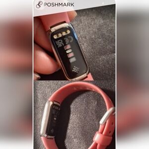 Fitbit Lux SE mart Fitness Tracker with Pink Silicone Band .